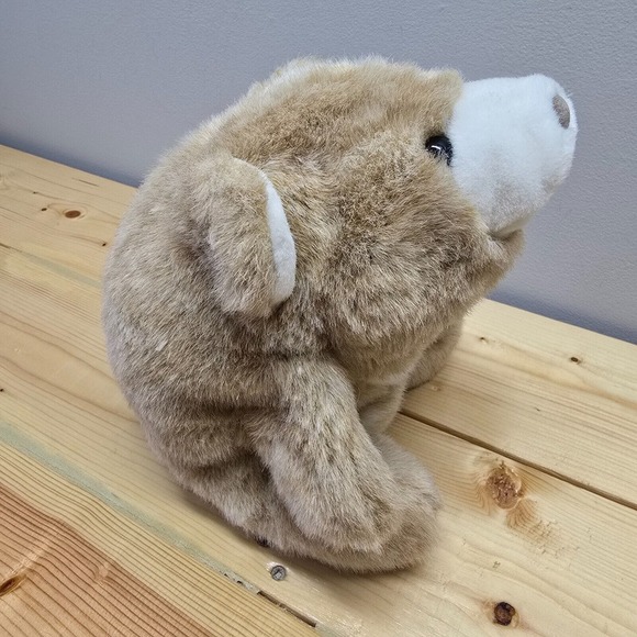 Gund Snuffles Bear Plush Light Brown Bean Bag 10” Sitting Stuffed Animal - Picture 1 of 12